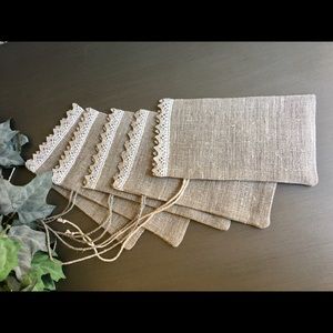 Linen Gift Bags, Linen Favor Bags, Sachet Bags